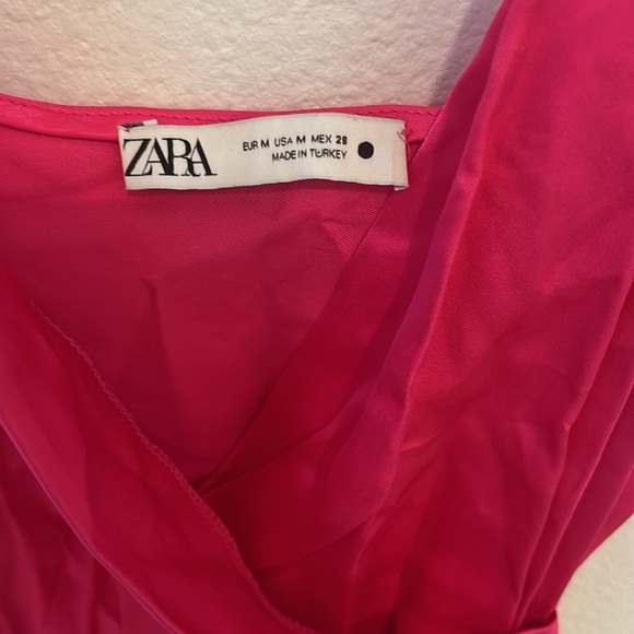 Zara hot pink satin dress - Picture 8 of 8